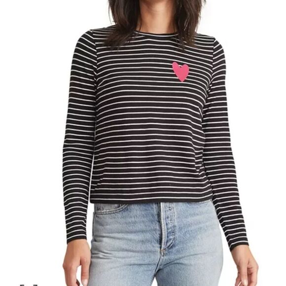 MARINE layer Chloe Cotton-Blend Top - Picture 1 of 4